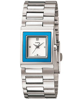 Casio, Women's Watch Fashion Collection Analog, White Dial Silver Stainless Band, LTP-1317D-2CDF